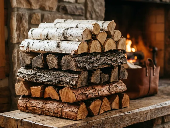 Микс трёх пород: берёза, дуб, ольха